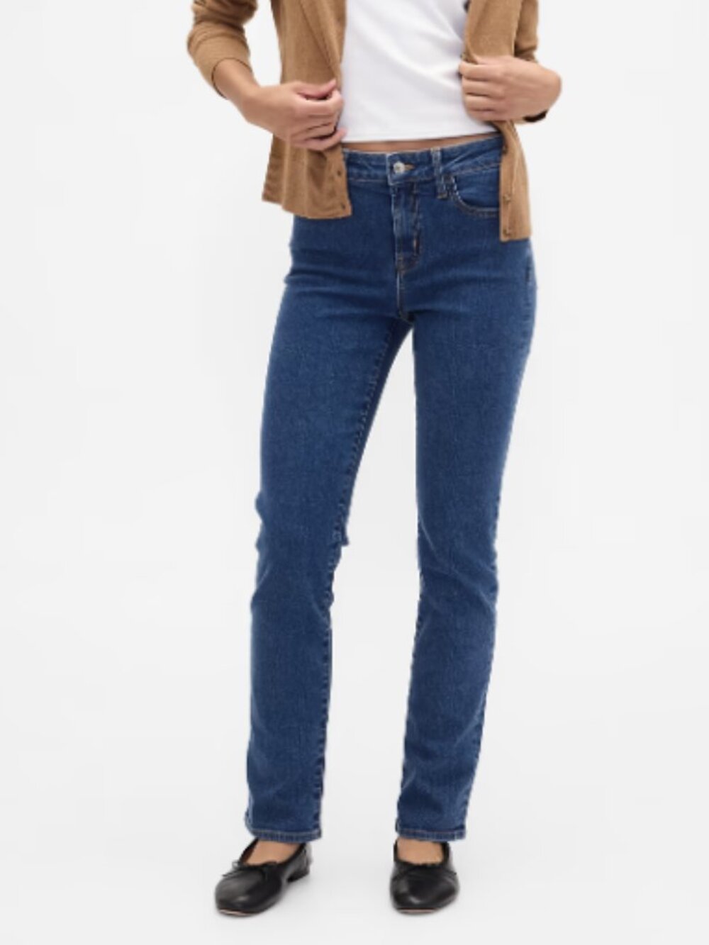 GAP Classic Straight-Leg Mid-Rise Jeans - Sz. 14/32R